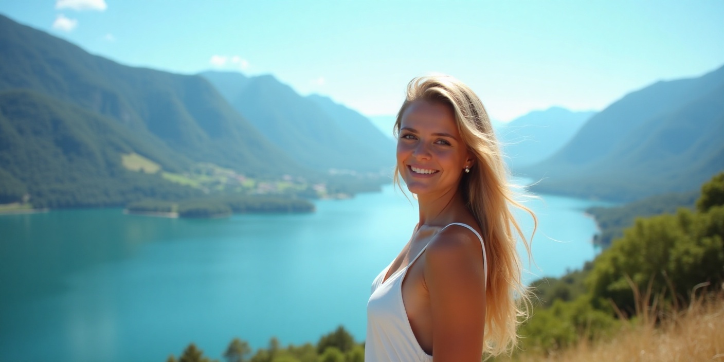Vue sur le lac d’Annecy