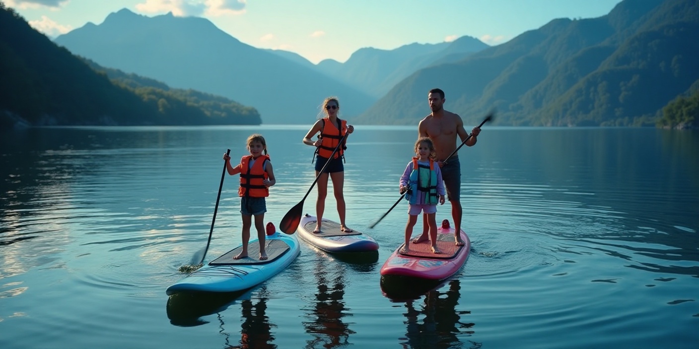 Spots de paddle sur le lac d'Annecy