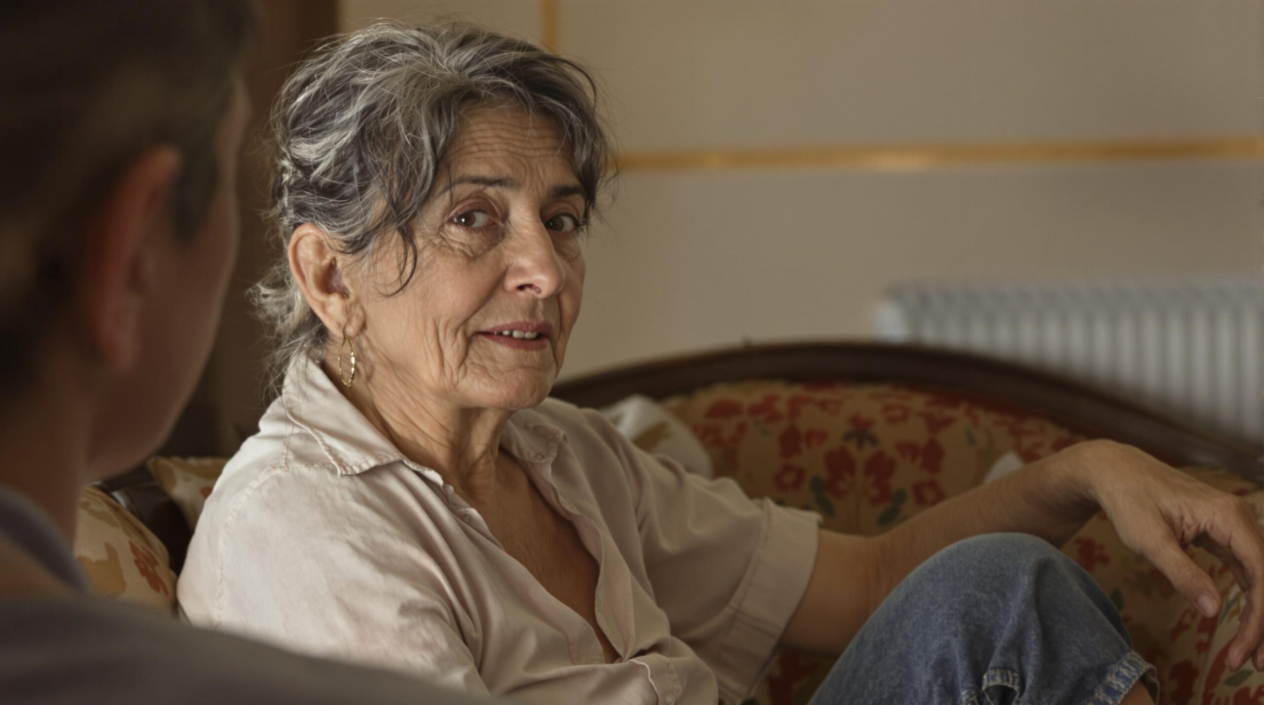 critique enfance : silhouette d'adulte pensif avec des ombres évoquant des paroles de l'enfance