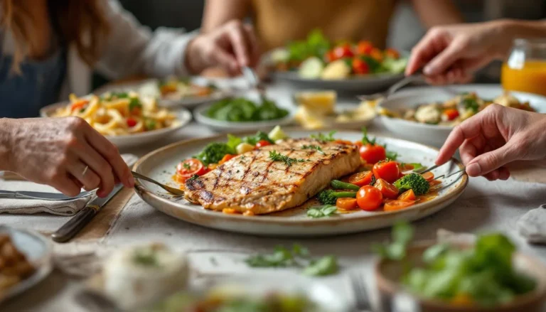 escalope milanaise : assiette avec escalope milanaise accompagnée de légumes et garnitures variées