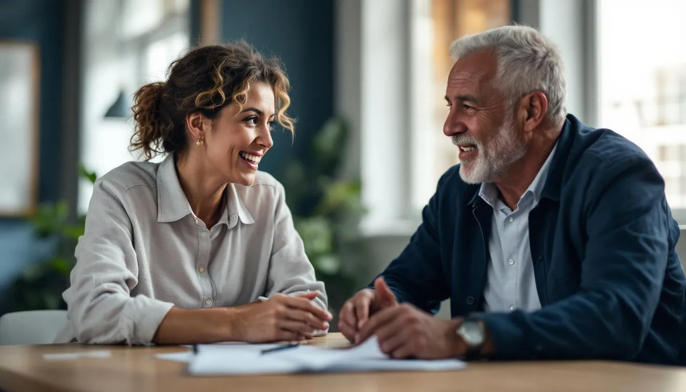 conflit association : deux personnes d'une association discutant pour résoudre un désaccord