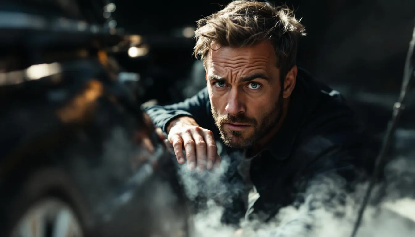 fumée blanche voiture : voiture émettant une fumée blanche épaisse