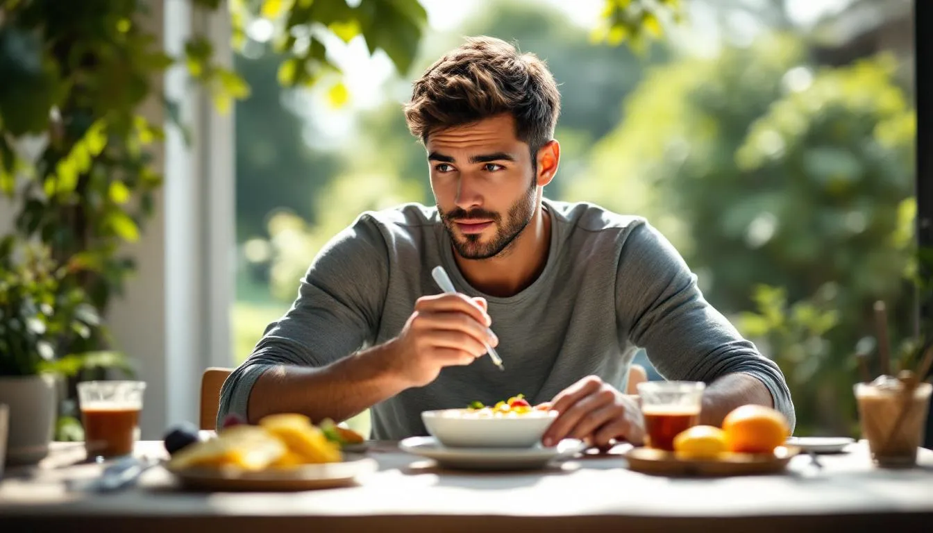 petit déjeuner prise de masse : bol de petit déjeuner protéiné avec fruits et flocons d'avoine