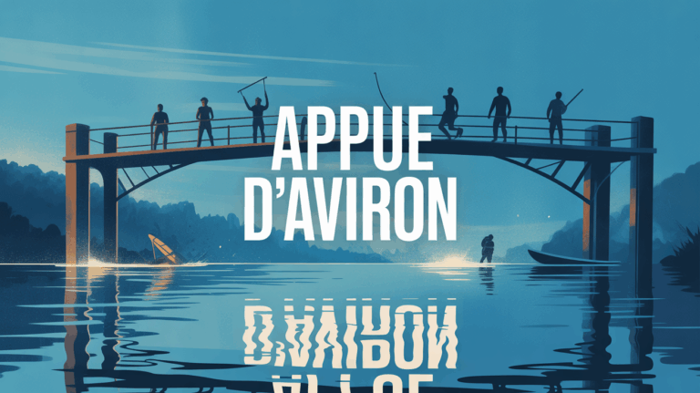 Illustration appui d'aviron rameurs sur eau