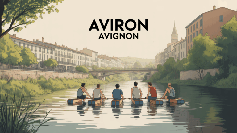 Aviron Avignon SNA groupe rameurs Rhône