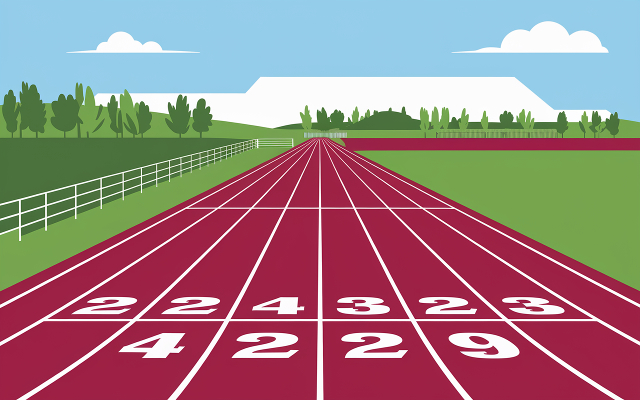 schema technique piste d athletisme 400m marquages