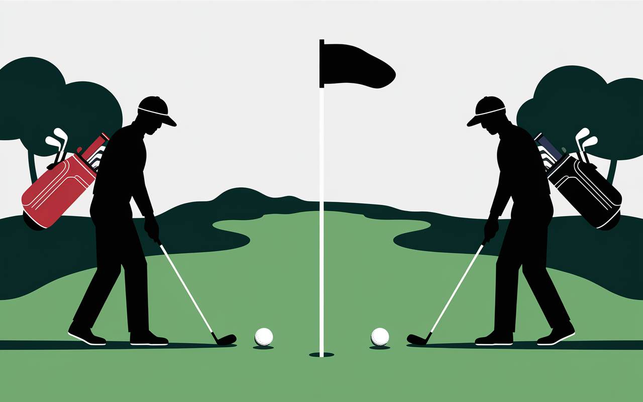 Image foursome golf regles alternance 14 clubs