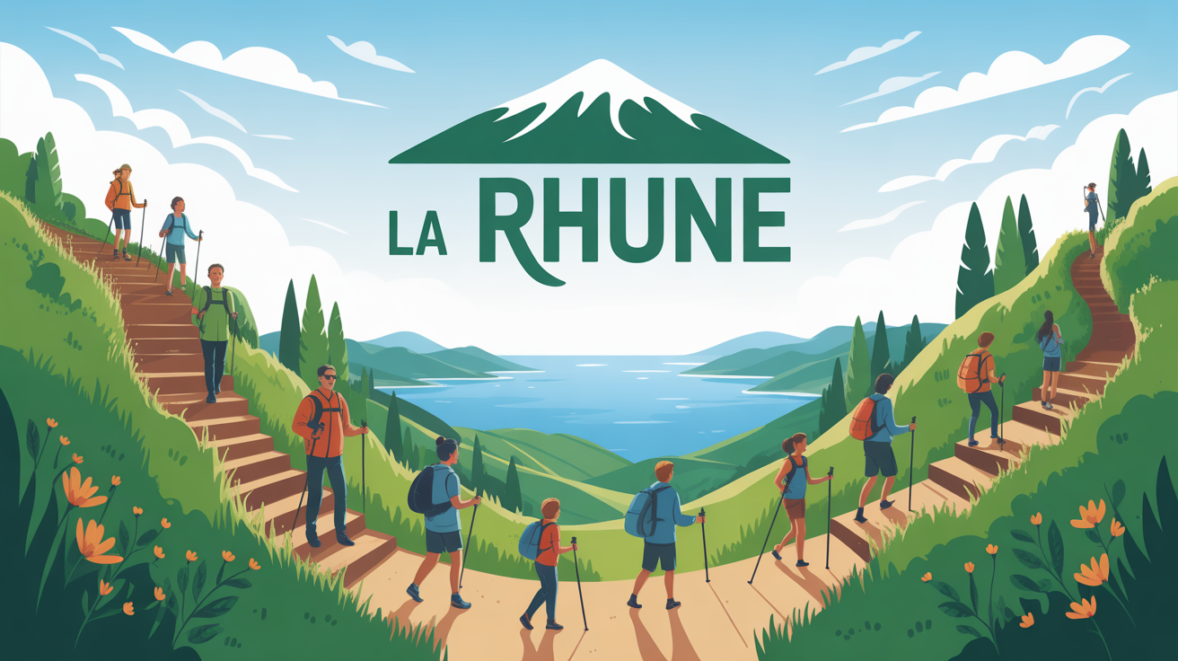 Illustration La Rhune randonnée famille sentiers vue mer