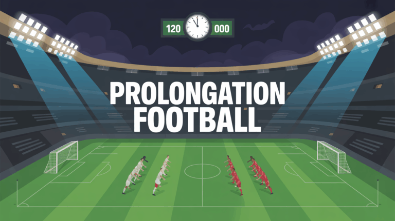 Scène prolongation football silhouette équipes terrain ambiance tendue