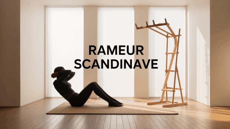 Vue rameur scandinave séance à domicile