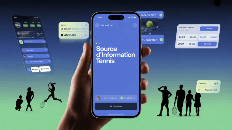 application fft source d information tennis smartphone