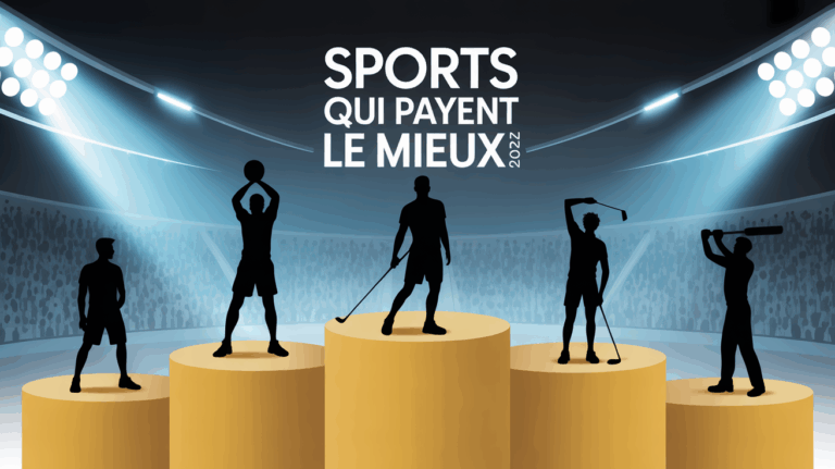 Fresque podium silhouettes sports qui payent le mieux 2025