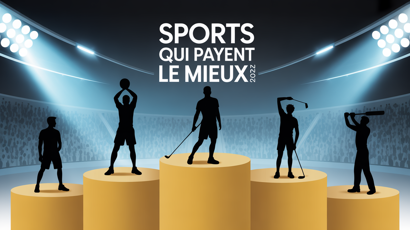 Fresque podium silhouettes sports qui payent le mieux 2025