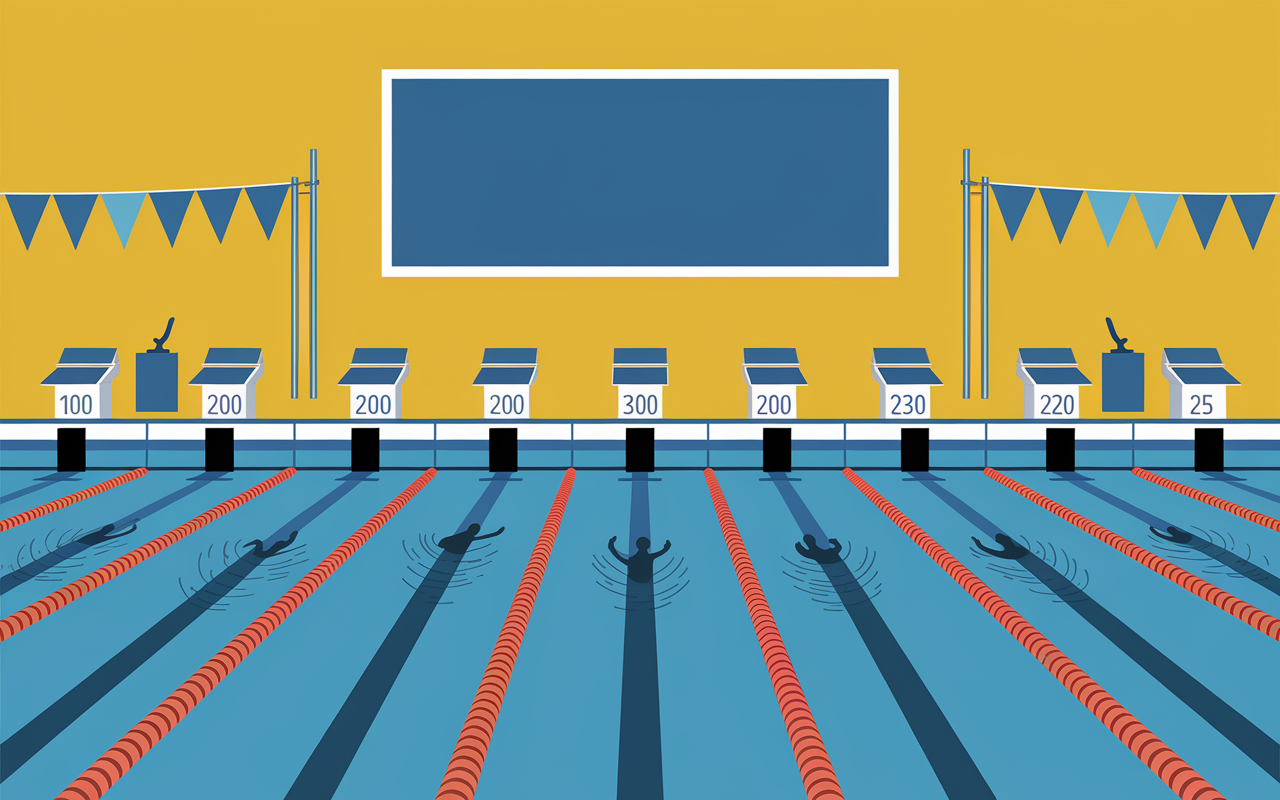 tableau allure natation progression chiffres séances