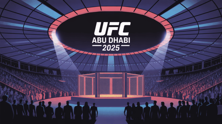 arene UFC Abu Dhabi 2025 stylisee lumiere foule