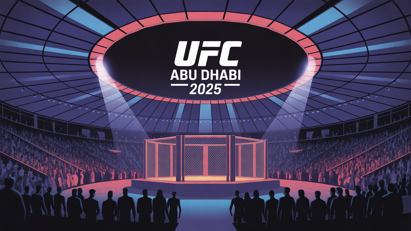 arene UFC Abu Dhabi 2025 stylisee lumiere foule