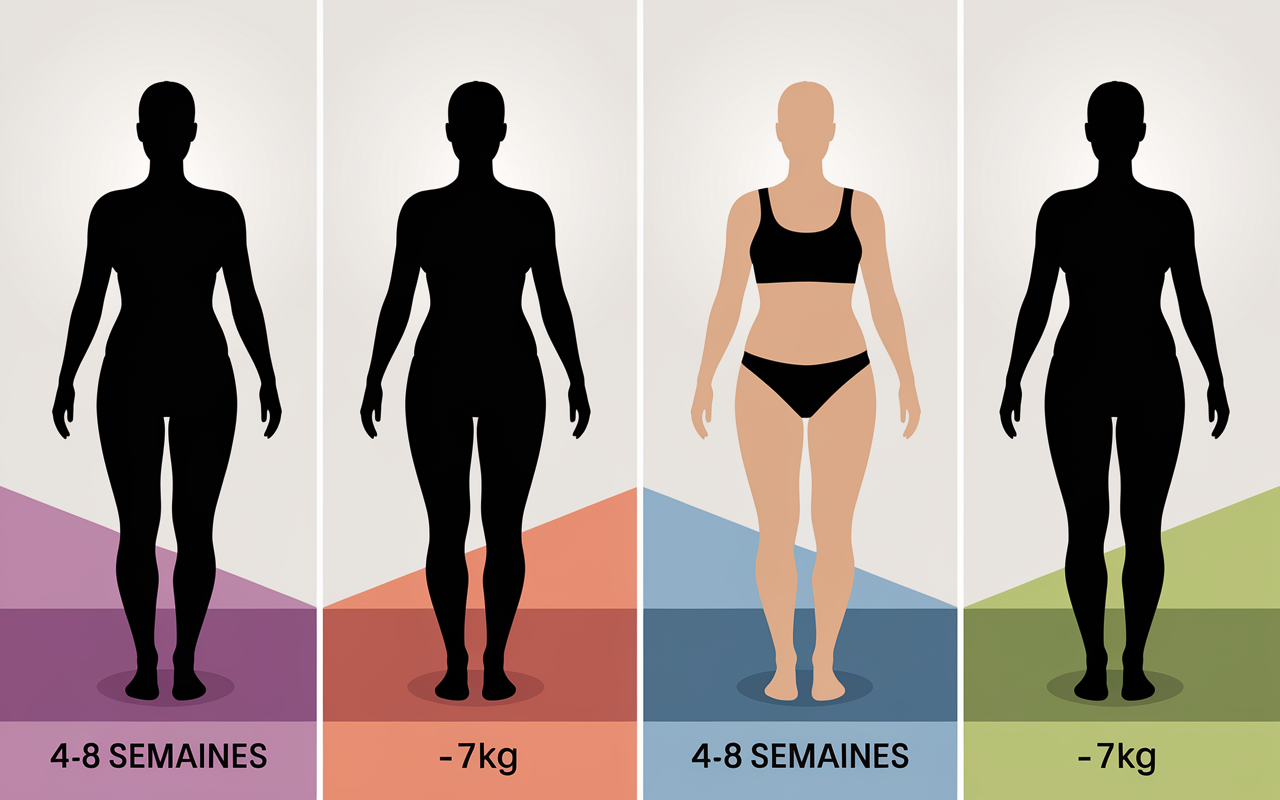 Image avant apres methode 12 5 30 perte de poids transformation