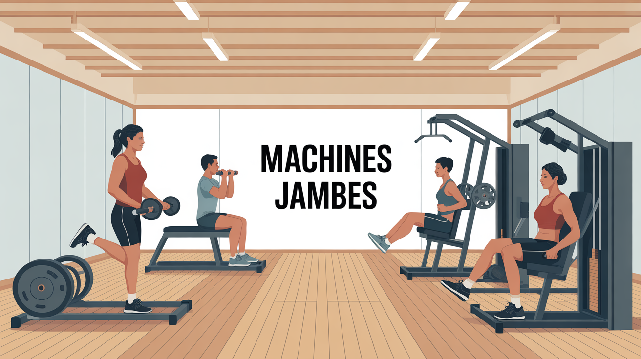 machines jambes salle moderne avec presse cuisse leg extension