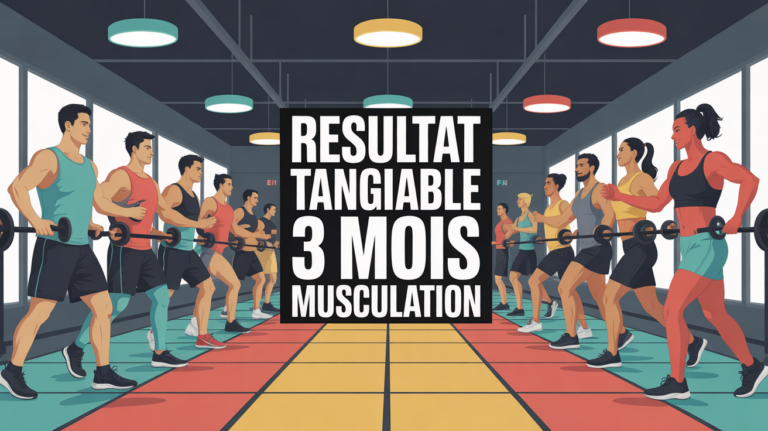 groupe hommes femmes s entrainant salle resultat tangible 3 mois musculation