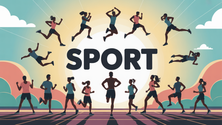 Routine sportive quotidienne silhouettes sportives