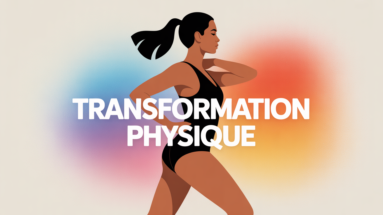 illustration transformation physique femme dos