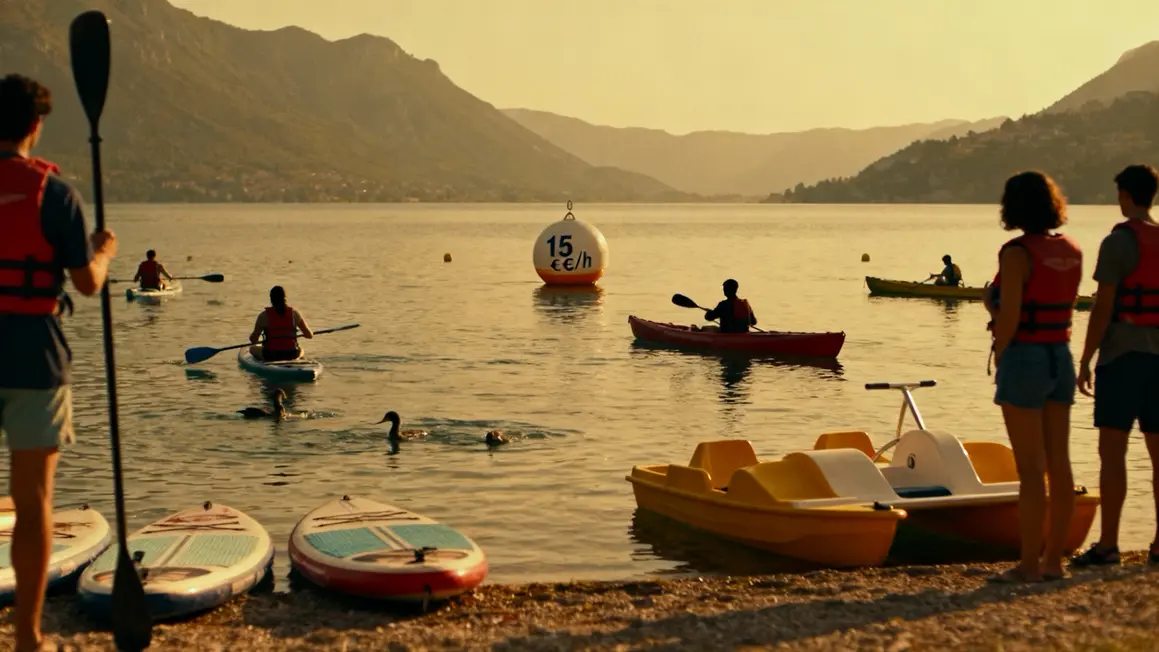 Lac d'Annecy paddle canoe pedalo été