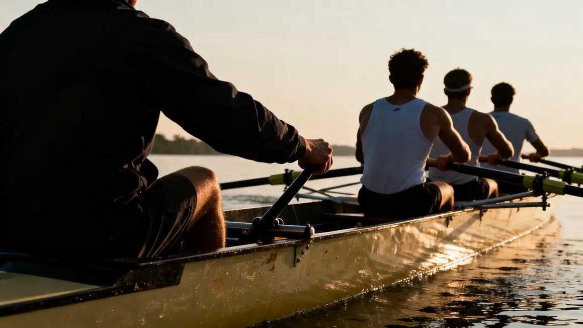 barreur main gouvernail sur yolette