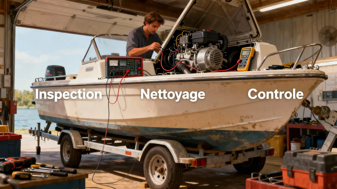 Contrôle entretien matériel nautique moteur et remorque