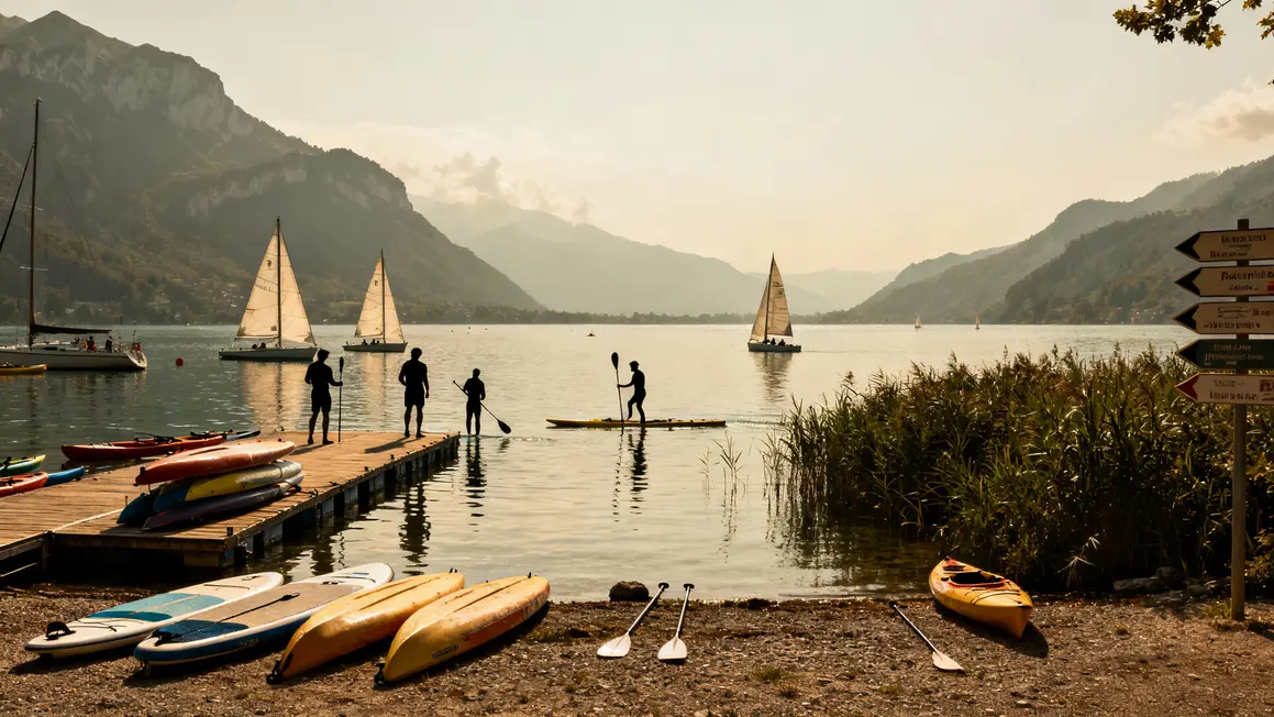 Rives bases nautiques paddle kayak Annecy