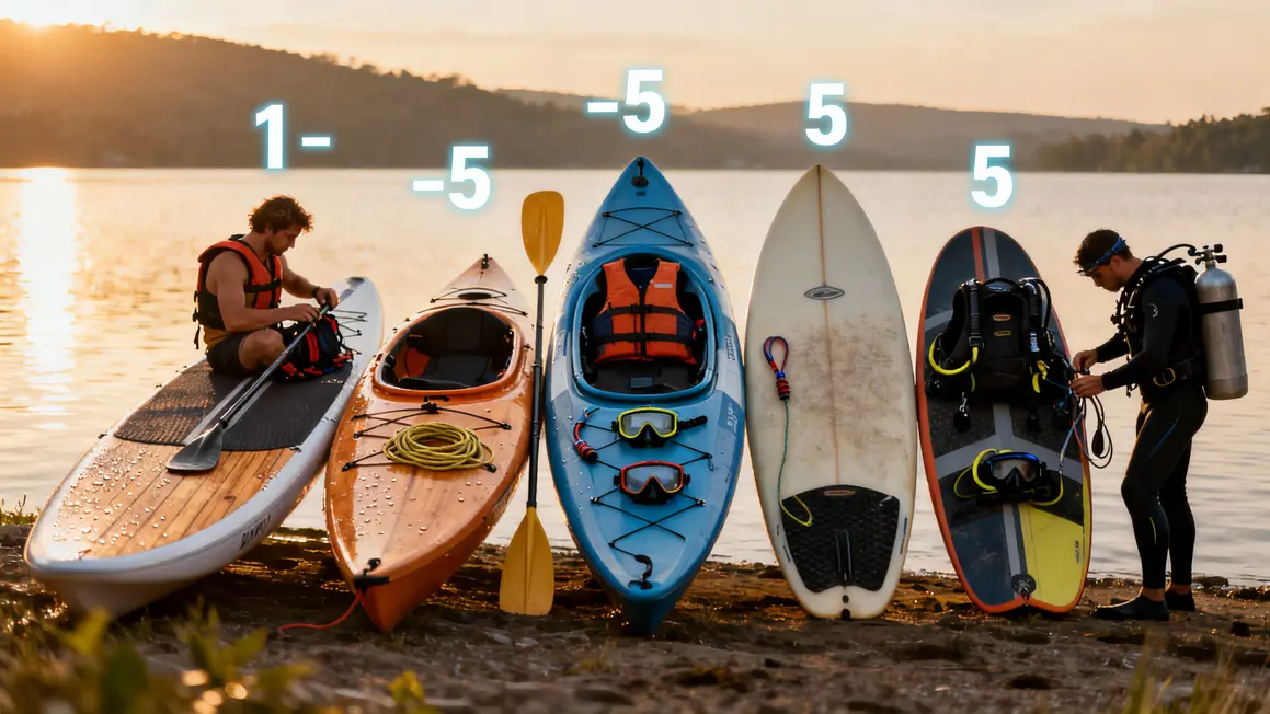 5 activités nautiques paddle kayak surf Rhône-Alpes