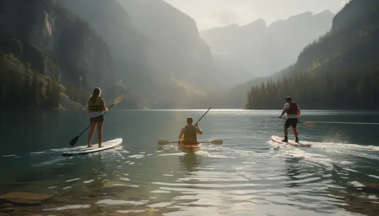 lac de montagne Rhône-Alpes paddle kayak wakeboard