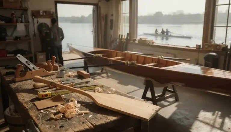 atelier rame aviron artisanale avec outils club