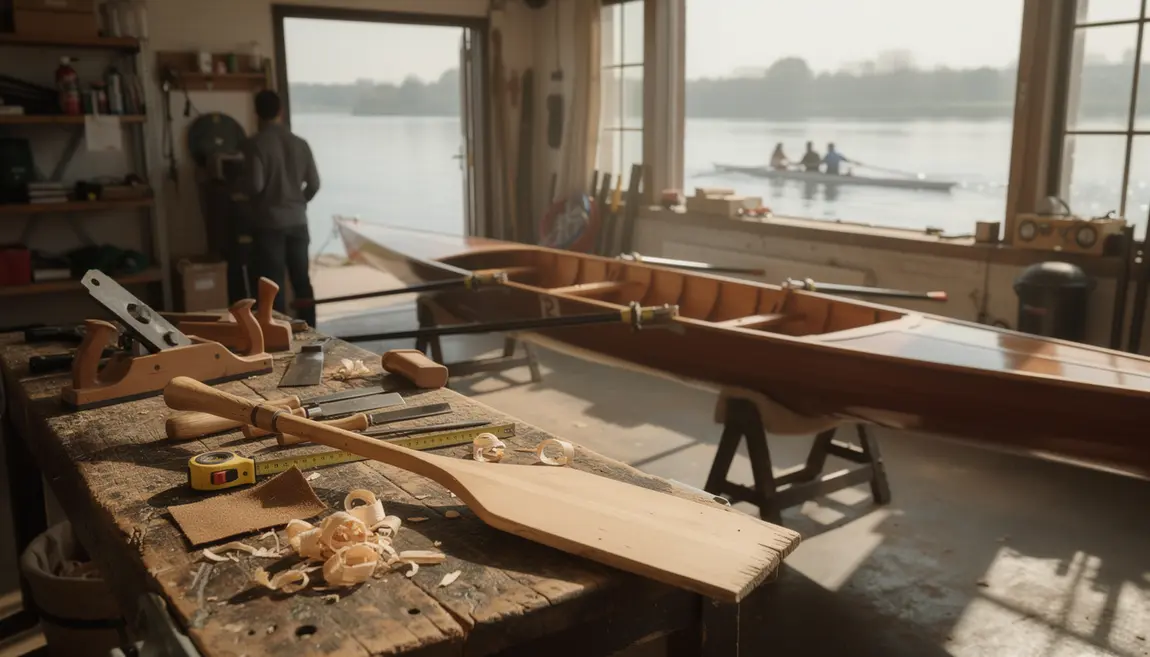 atelier rame aviron artisanale avec outils club