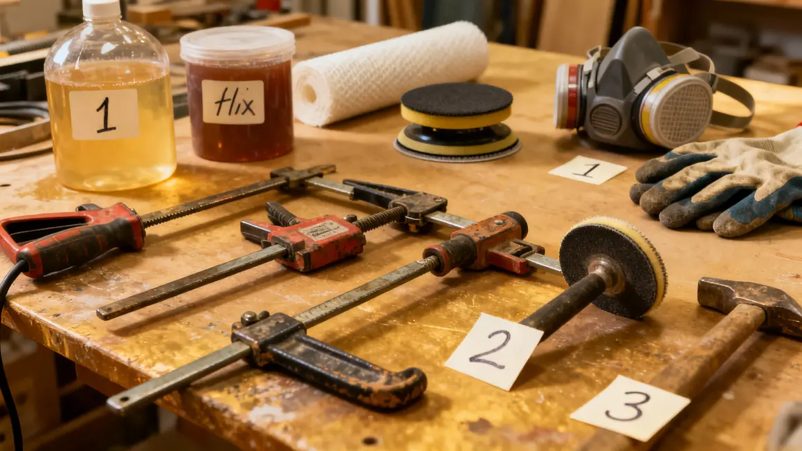 outils réparation rame aviron club