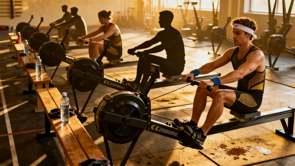 scene en salle vetements techniques aviron rhone alpes