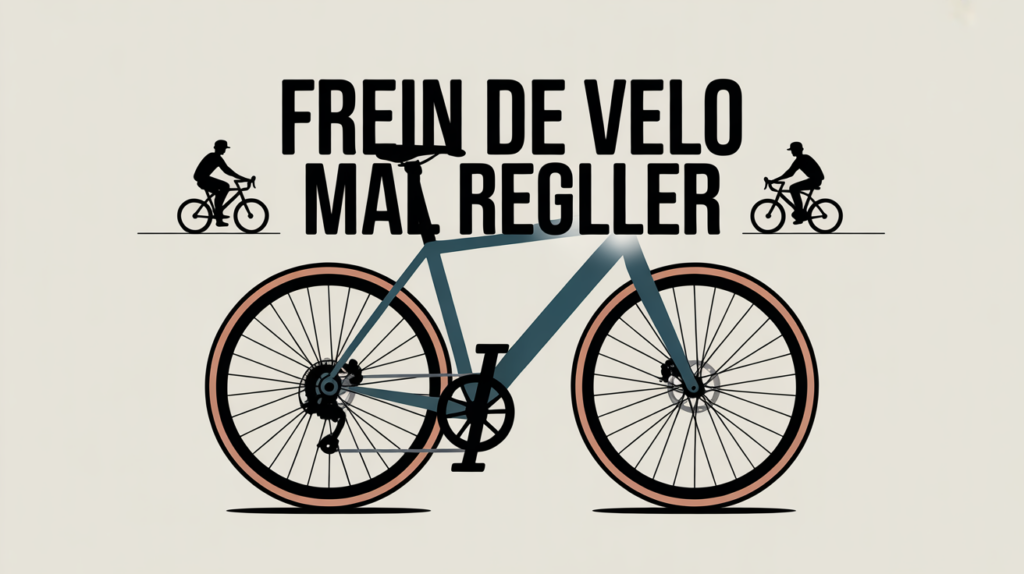 Illustration réglage frein vélo de côté