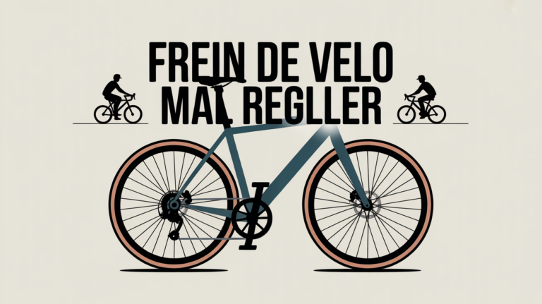 Illustration réglage frein vélo de côté