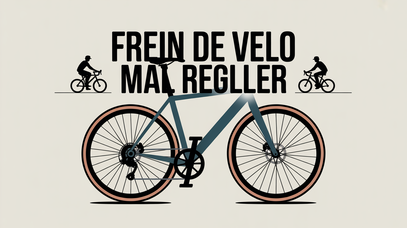 Illustration réglage frein vélo de côté