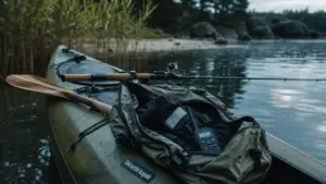 Peche en kayak : sécurité, kayak de pêche au calme près des roselières