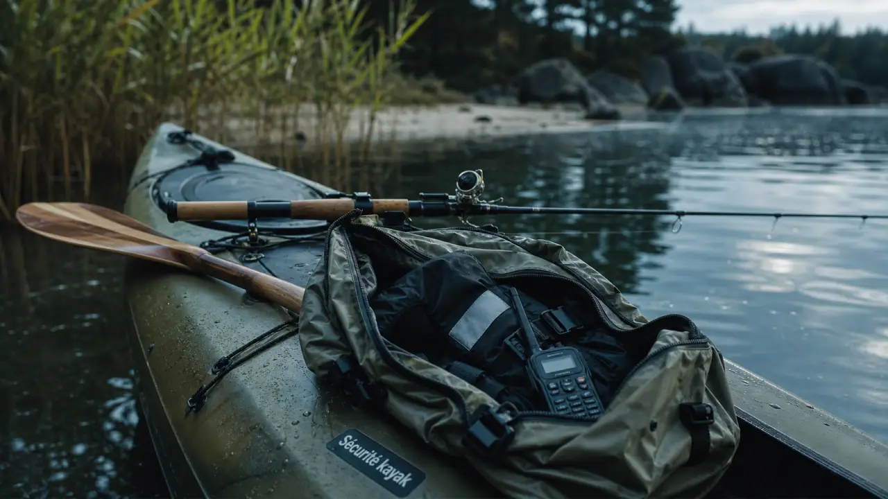 Peche en kayak : sécurité, kayak de pêche au calme près des roselières