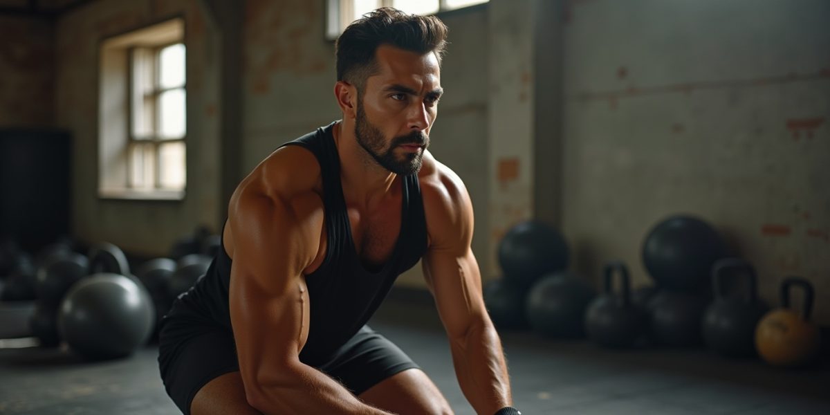 préparation physique aviron : athlète réalisant un exercice de musculation spécifique pour l'aviron