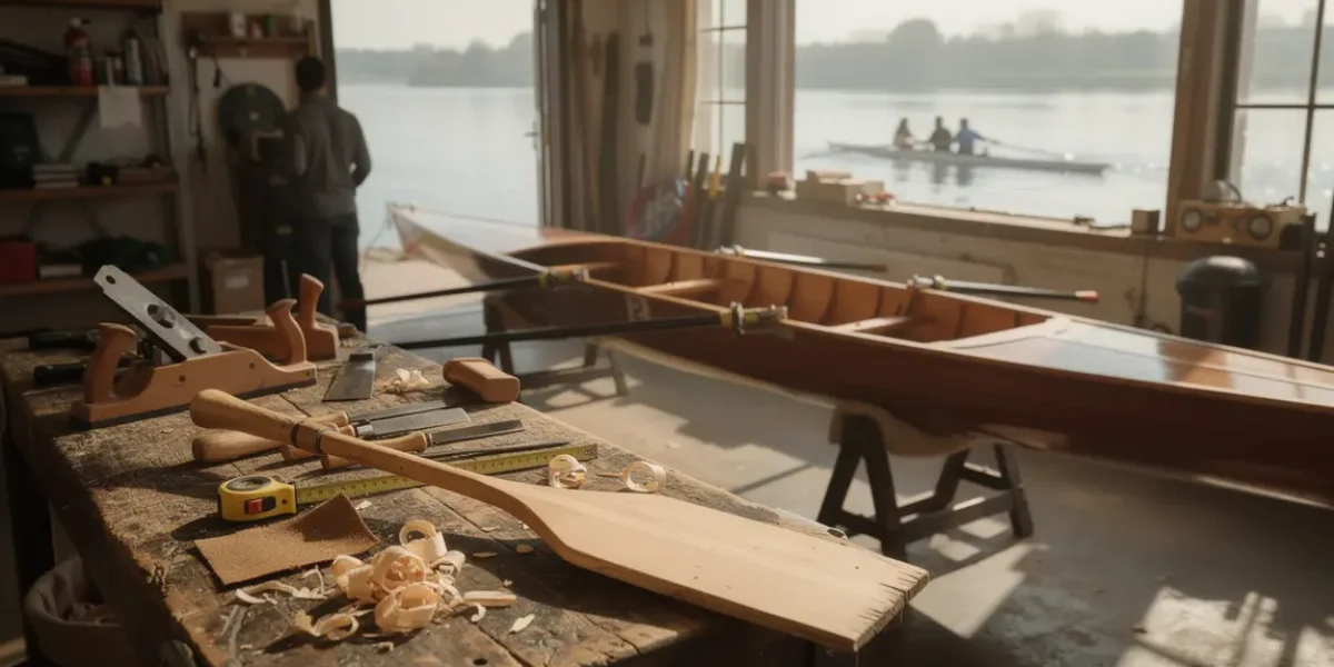 atelier rame aviron artisanale avec outils club