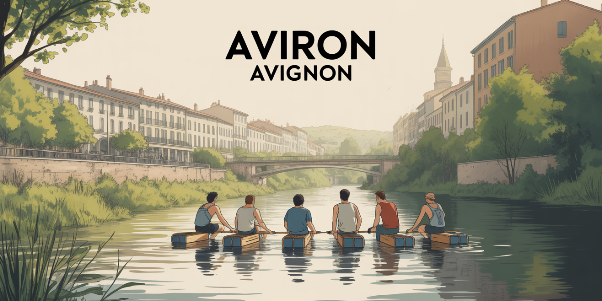 Aviron Avignon SNA groupe rameurs Rhône