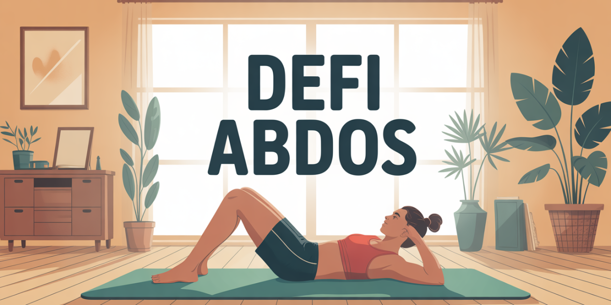 defi abdos sur tapis dans salon ambiance dynamique