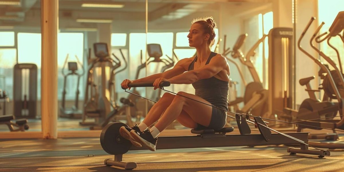 aviron : rameur en pleine action sur l'eau illustrant la force et l'endurance