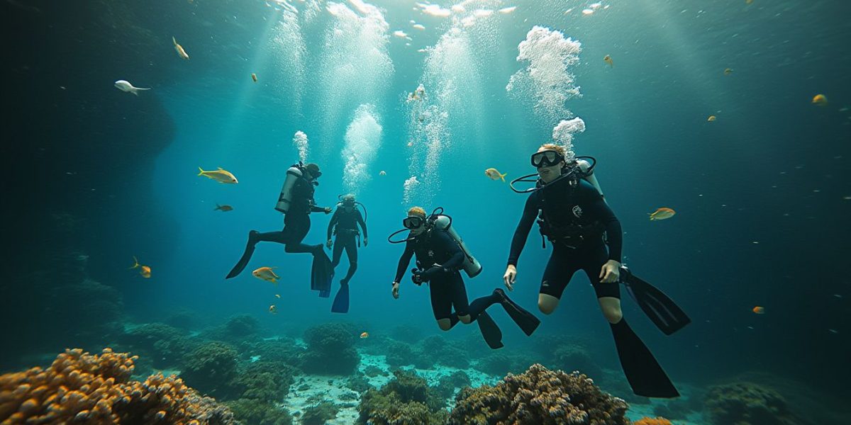 plongée lac d'Annecy : plongeurs explorant les eaux claires et les épaves sous-marines du lac d'Annecy
