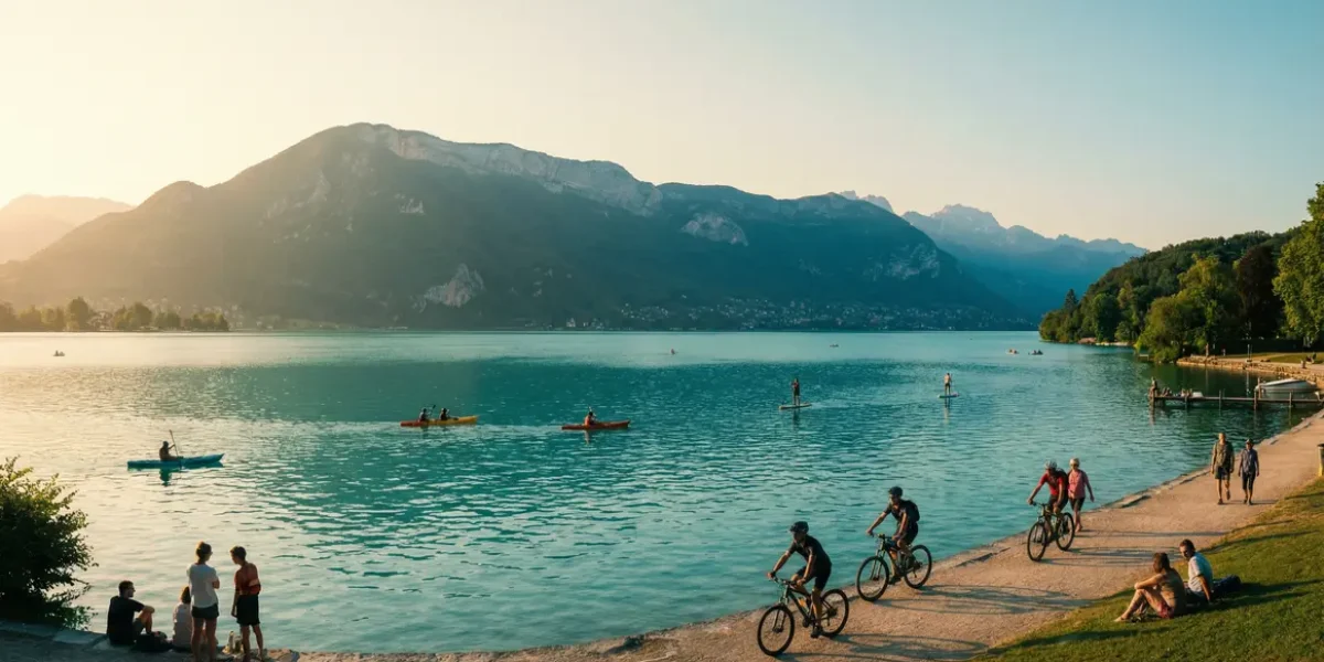 Vue panoramique Lac d'Annecy activités outdoor