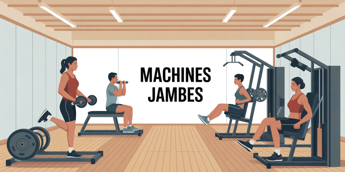 machines jambes salle moderne avec presse cuisse leg extension