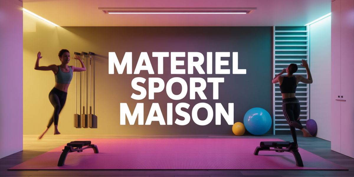Espace maison avec materiel sport maison, rangement efficace