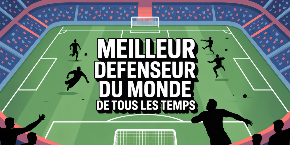 terrain football vu du dessus avec defenseurs